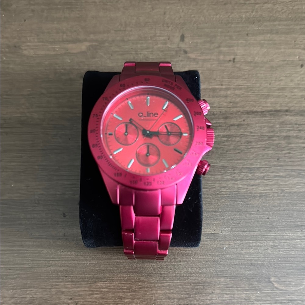 Red A Line Chronograph Watch